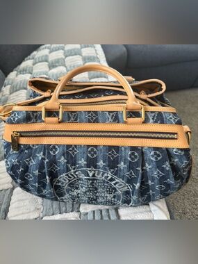 Louis Vuitton Denim Cabas GM – Excellent Condition 🔥